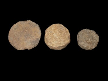 Lot of 3 Stone Discs
