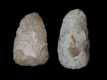 Lot of 2 Flint Adzes