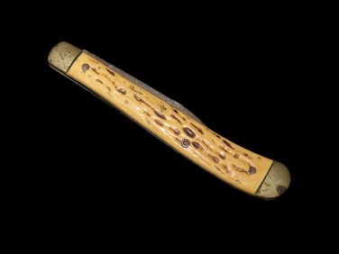 Colonial Prov USA Single Blade Bone Handle Pocket Knife