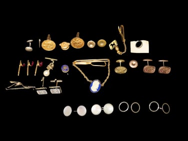 Lot of Mens Accessories- Tie Tacks,Cufflinks, Etc.