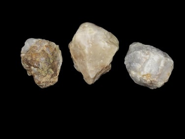 Set of 3 Quartz Nodules