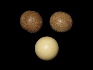 Group of 3 Vintage Clay Marbles