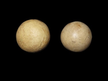 Lot of 2 Game Balls/Polishing Stones