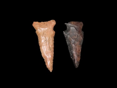 Set of 2 Very Nice Arrowheads
