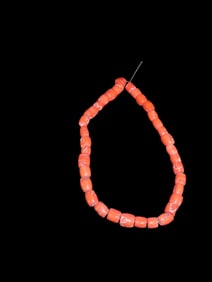 Coral Bead Necklace.