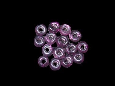 Purple Glass Trade Beads Found in Georgia (15) Beads out of a Cache