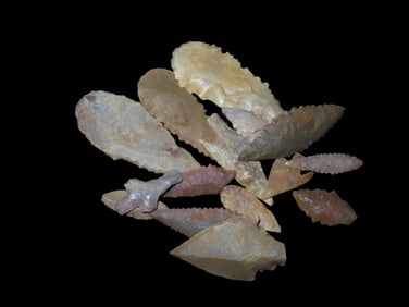 Saharan Neolithic Sahara Desert 4000-6000 Years Bp 15 Arrowheads