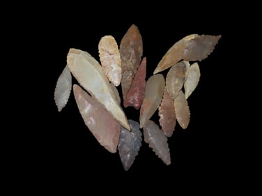 Saharan Neolithic Sahara Desert 4000-6000 Years BP 15 arrowheads