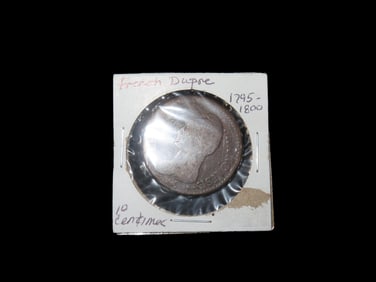 French Dupre 1795-1800 10 Centimer Antique Coin