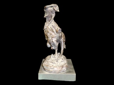 11" Tall Cowboy Frederic Remington Bronze
