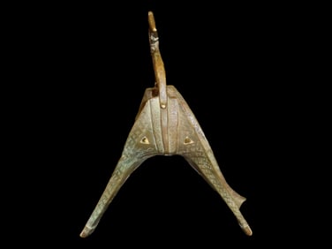 18th Century Bronze Horse Riding Stirrup from Mali Africa