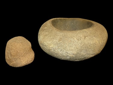 Bowl and Pestle, Central Kentucky, 5 3/4" Diameter