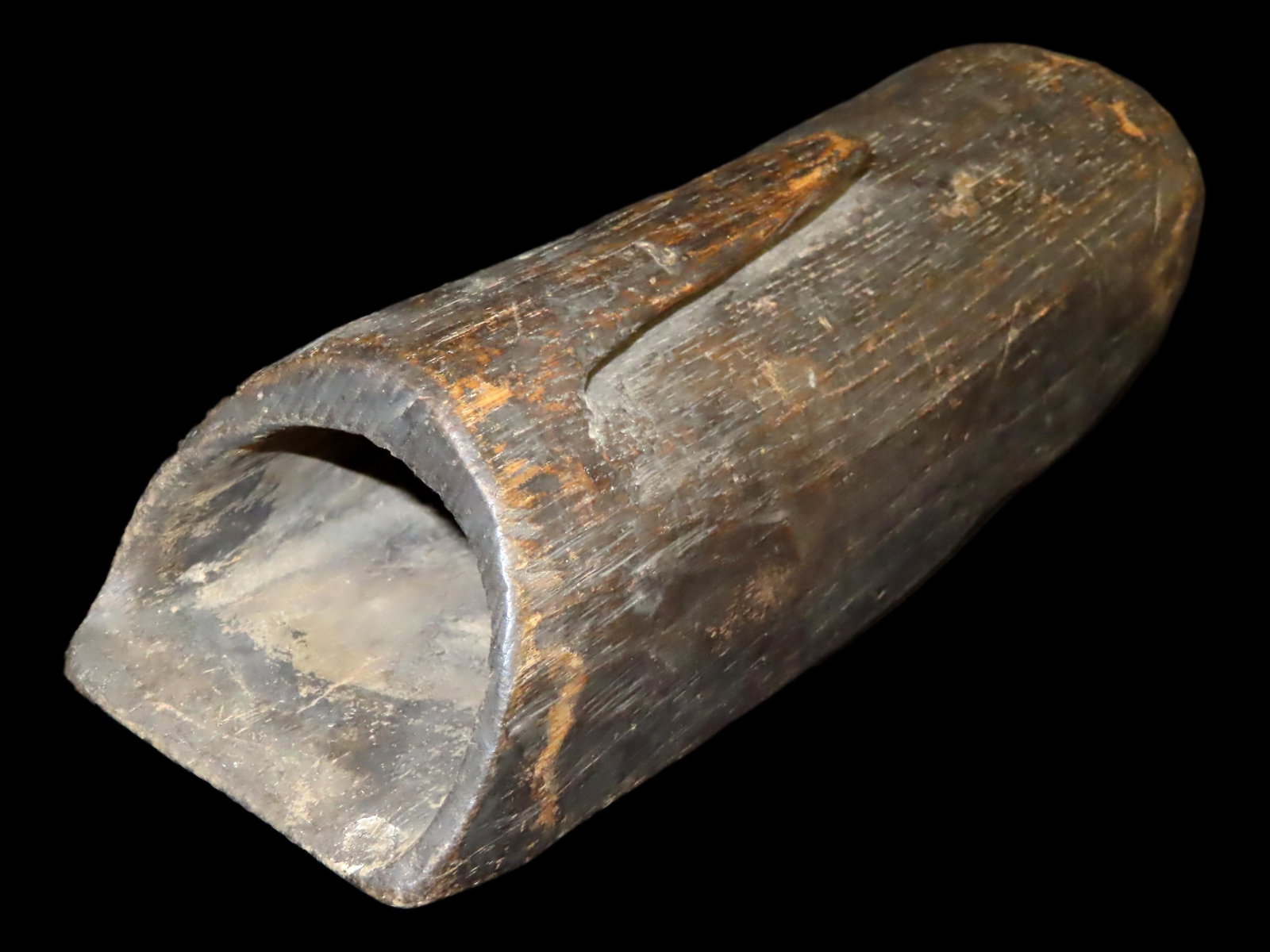 African Wooden Cup / Bowl, 10 1/2" long: African Wooden Cup / Bowl, 10 1/2" long