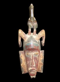 25" Mali Wood Tribal mask, African,
