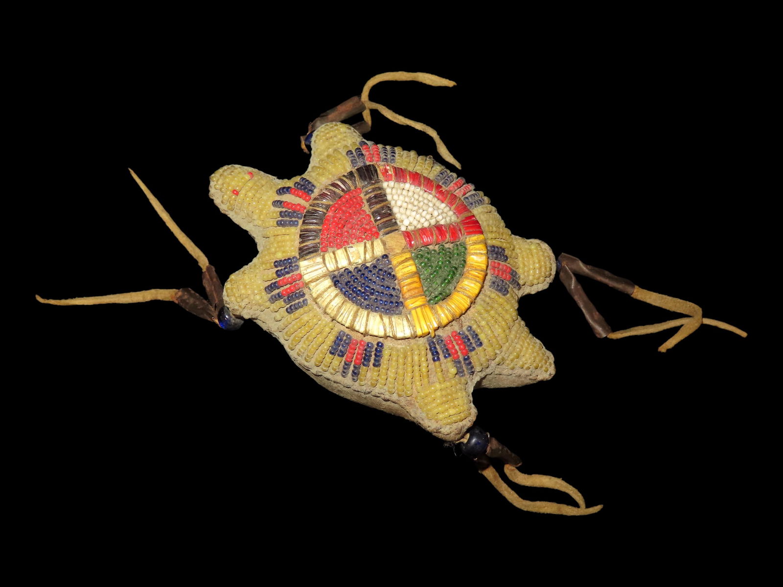 Native American Beaded Turtle Umbilical Fetish (1 of 4)