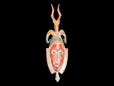 29" African Ceremonial Mask From the Ivory Coast, West African