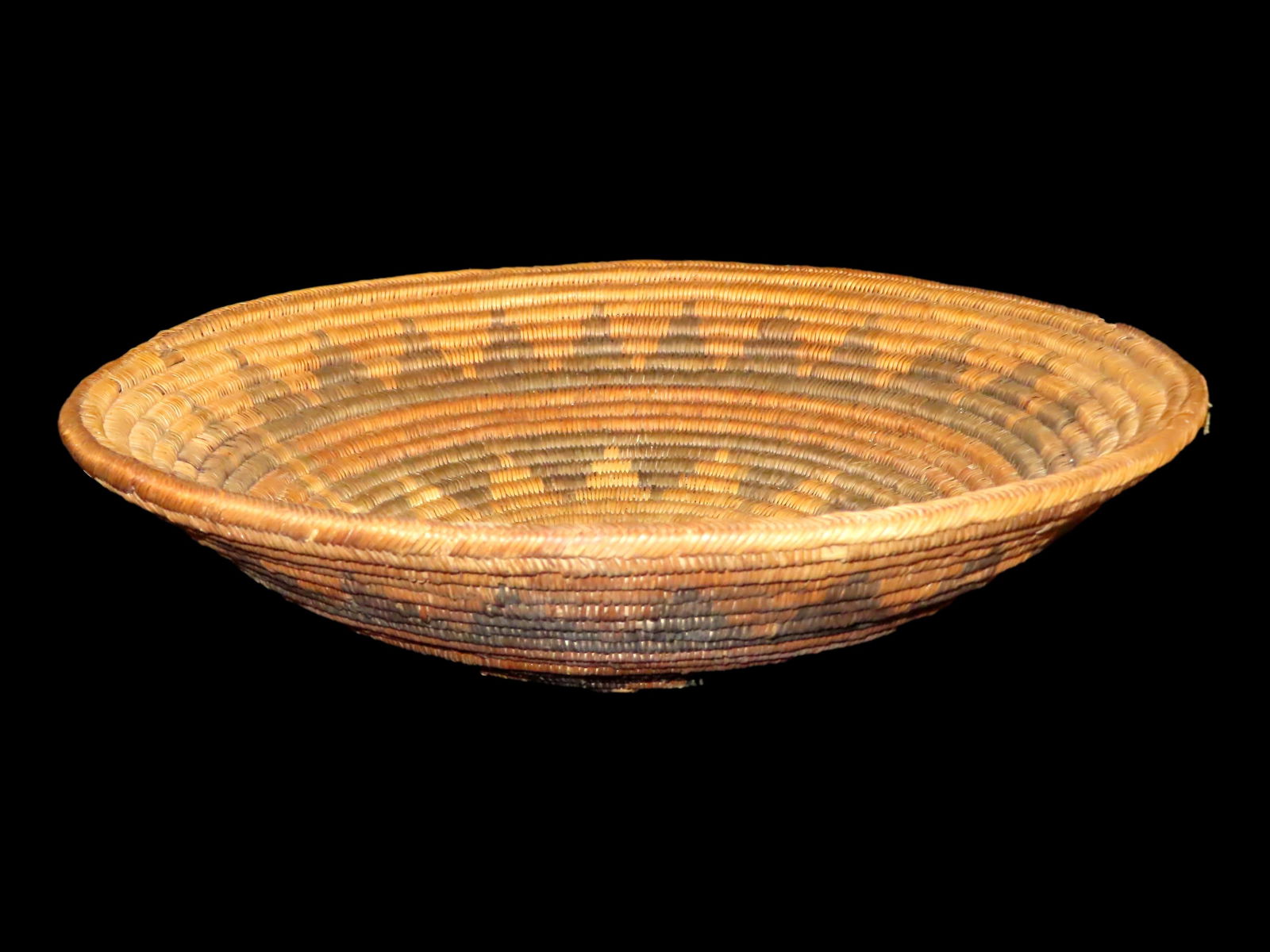 15 1/4" Pima Basket with Sunburst Pattern (1 of 5)