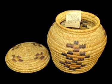 6 1/2" Papago Lidded Basket