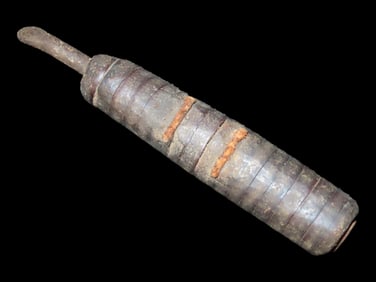 Antique Primitive Leather, Metal, Glass Corn Huskers