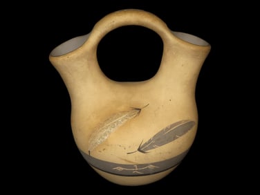7 1/4 x 6 1/8" Native American Wedding Vase