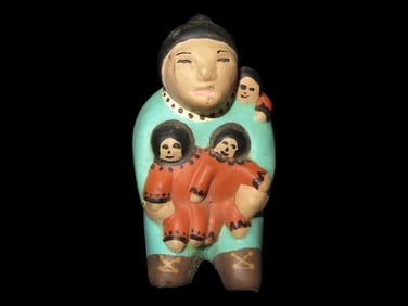 Vintage Storyteller Pottery Piece Signed (see photos)
