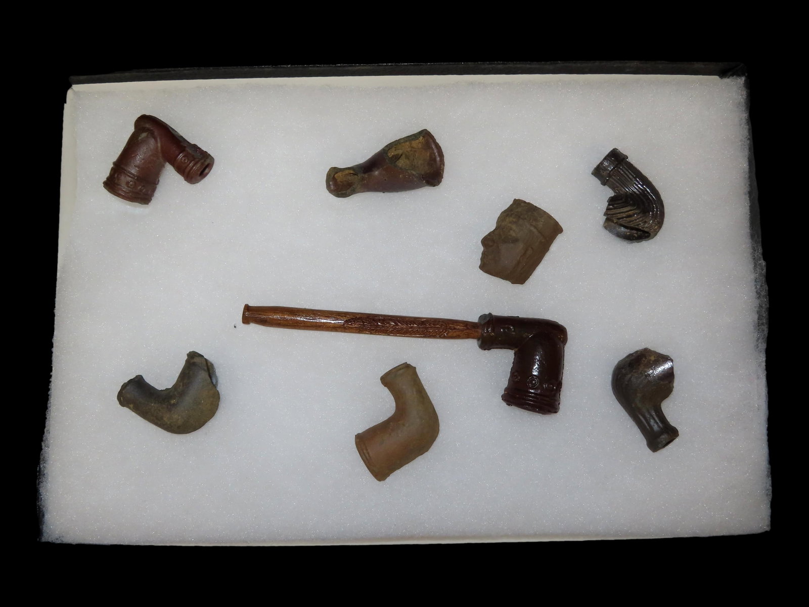 12 x 8" Frame of Pipes, From The Old Pipe Kiln at Point Pleasant, Ohio: 12 x 8" Frame of Pipes, From The Old Pipe Kiln at Point Pleasant, Ohio
