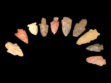 Group of Common Arrowheads