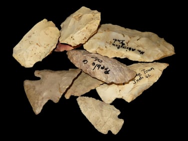 Group of Common Arrowheads