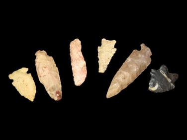 Group of Common Arrowheads