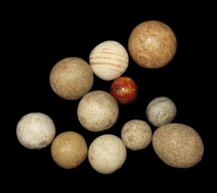 Group of Vintage Pottery/Clay/Stone Marbles