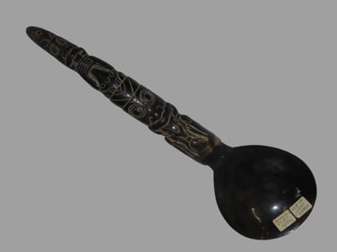 10 1/2" Northwest Coast Mountain Goat Horn Spoon