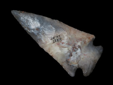 3 1/2" Hardin, Hart Co. Kentucky, Tom Davis G9 COA, Nice Colorful well flaked example with some nice