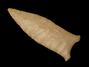 Impressive 3 1/2" Paleo Quad, Stewart Co. Tennessee, Motley COA. Very Thin & Expertly Flaked