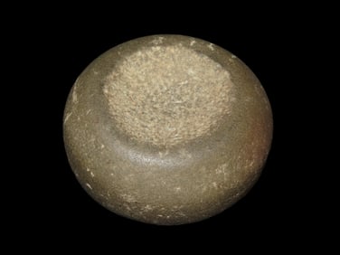 Amazing Jersey Bluff Discoidal, Madison Co. Illinois, Motley COA. 2 3/4" Wide, Nice Deep Cups on