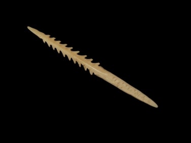 Phenomenal Alaskan Harpoon, Highly Polished Example, 3 3/8" Long, Amazing Form with No Damage &