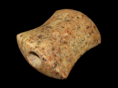 Outstanding Saddle Bannerstone, Alexander Co. Illinois, Motley COA. 3 1/4" Long and Very Well