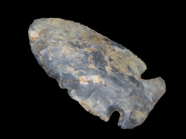 2 7/8" Dovetail, Fairfield Co. Ohio, Beautiful Mottled Coshocton Flint with Great Color, Thin & Well