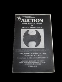 1983 C.C. Smith Indian Artifact Collection Auction Catalog, Part 2, Painter Creek Auction Service,