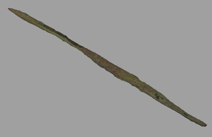 5" Copper Awl, Vilas County Wisconsin, Nice Large Example with Great Original Patina. Old Copper
