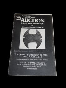 1983 C.C. Smith Indian Artifact Collection Auction Catalog, Part 3 , Painter Creek Auction Service,