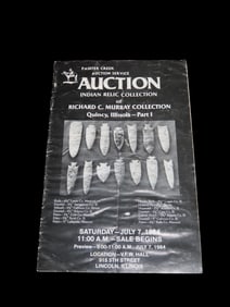 1984 Richard Murray, Quincy Illinois Indian Artifact Collection Auction Catalog, Part 1 , Painter