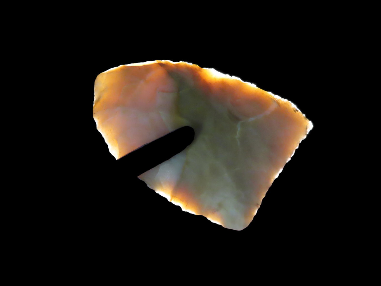 1 11/16" Midland, Lincoln Co. Colorado, Motely COA. Nicely Flaked Transclucent Example. Great Early (1 of 7)