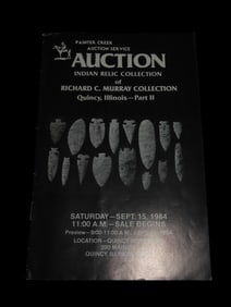 1984 Richard Murray, Quincy Illinois Indian Artifact Collection Auction Catalog, Part 2 , Painter