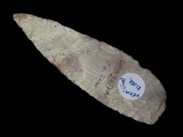 Outstanding 5" Lerma Blade, Livingston Co Illinois, Motley COA. Found along the Vermillion River,