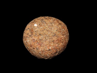 Miniature 1 1/2" Jersey Bluff Discoidal, Jersey Co. Illinois, Motely COA. Beautiful Pink & Red