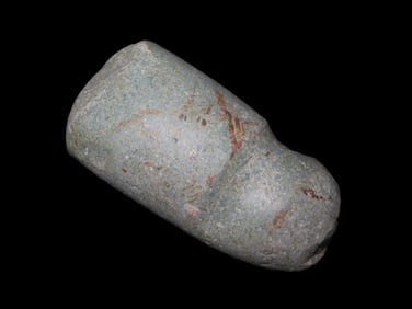 3 3/4" Hohokam Axe, New Mexico, Beautiful Greenstone, Highly Polished Example, Nice Deep Groove,
