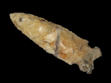 Incredible 3 1/2" Graham Cave, Illinois. Davis COA. Very Colorful & Heavily Patinated Example. Nice