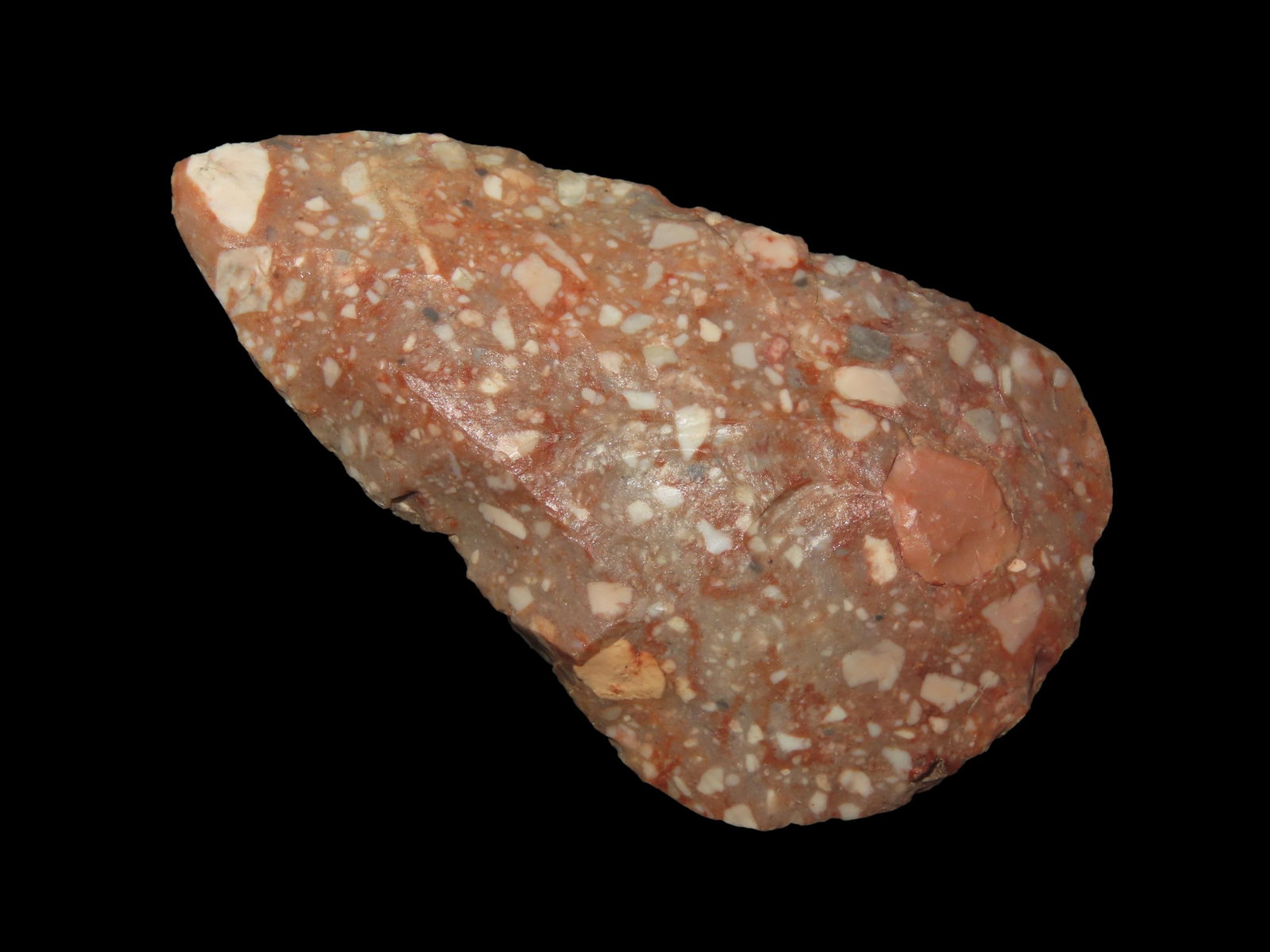 Beautiful 2 15/16" Cobbs Blade, Southern Missouri, Made from a Very Colorful piece of Conglomerate (1 of 4)