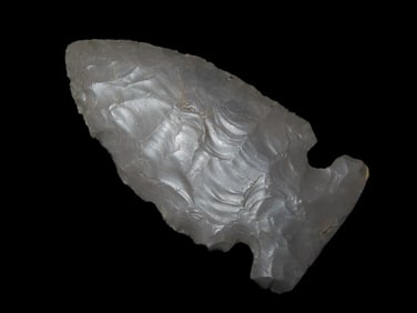 2 3/4" Big Sandy, Meade County Kentucky, Nice Large, Thin Example, Well Flaked piece of Hornstone,