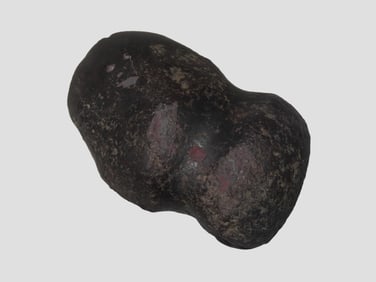 3 3/4" Hematite Axe, Saline County Missouri, Nice Deep Groove & Great Polish with a Nice Bit